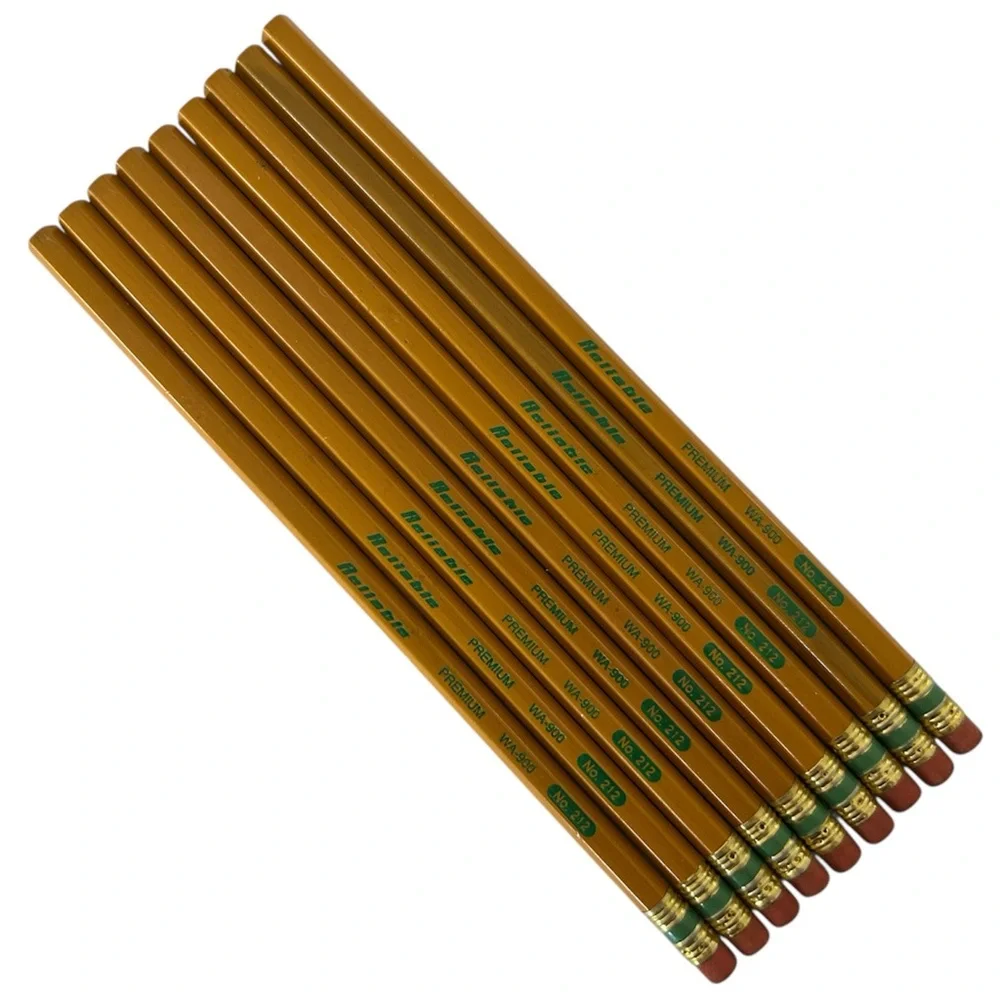 🦋 5/$25 - Reliable Premium WA-900 No. 212 Pencils - Set of 9 - Vintage